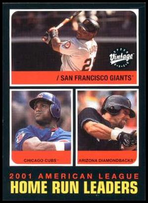 274a Barry Bonds Sammy Sosa Luis Gonzalez LL, ERR